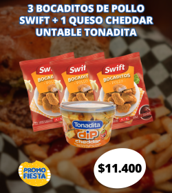 3 Bocaditos + Queso dip
