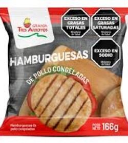 2 HAMBURGUESAS DE POLLO X166GR GRANJA TRES ARROYOS