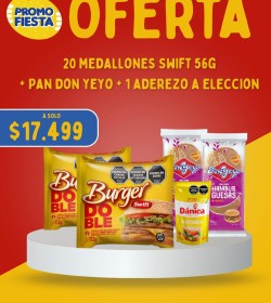 20 MEDALLONES SWIFT 57GR + PAN DON YEYO + 1 ADEREZO