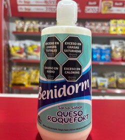 SALSA BENIDORM 500ML SABOR QUESO ROQUEFORT