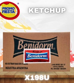 Ketchup Benidorm sobres x198 unidades