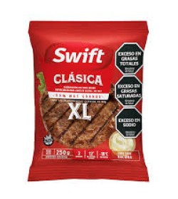 HAMBURGUESAS SWIFT XL 100% CARNE 125Gr X 20 UNIDADES.