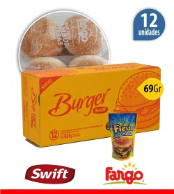 12 Burger Swift 69grs + 12 panes Fargo + Mayo Danica