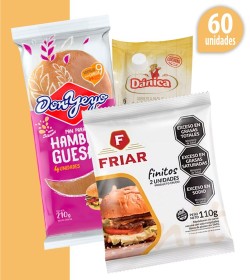 60 MEDALLONES FRIAR 55GR. + PANES DON YEYO +  ADEREZO A ELECCION
