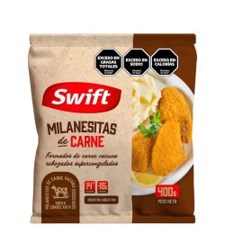 Milanesitas de carne vacuna x400gr