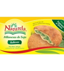 Milanesa de soja rellena Espinaca y Queso (4 unidades)