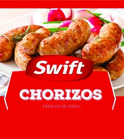 CHORIZOS FRESCOS DE CERDO SWIFT X 4 UNIDADES