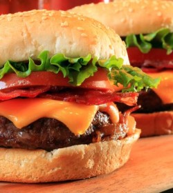 Hamburguesa para parrilla 100% carne vacuna  80gr x30 + pan + aderezo OFERTA  !!