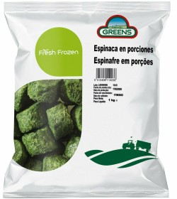 Espinaca congelada bolsa x 1 kg Greens