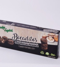 Bocaditos de quinoa rellenos de muzzalmendra sabor portobello Mundo Vegetal
