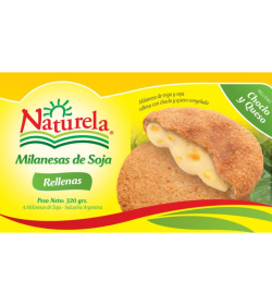 Milanesa de soja rellena Choclo y Queso (4 unidades)