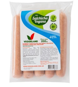 Salchichas vegana Veggieland (5 unidades - 200grs)