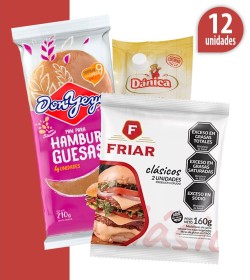 12 MEDALLONES FRIAR 80GR. + PANES DON YEYO +  ADEREZO A ELECCION
