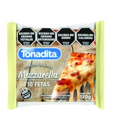 QUESO MOZZARELLA EN FETAS X 10 TONADITA