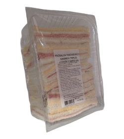 Sandwiches Triples Jamon y Queso ESTADIO (6 unidades)