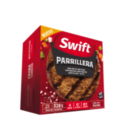 Hamburguesa Swift Parrillera caja x 4 u