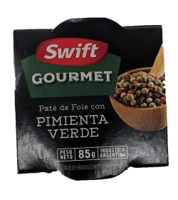 PATÉ DE FOIE GOURMET PIMIENTA VERDE SWIFT 85 GRS (oferta lanzamiento)