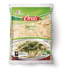 Ravioles de Espinaca Orali 500 grs