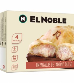 Empanadas El Noble Jamon y Queso x 4 un
