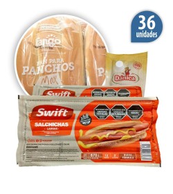 Pancho Largo Swift x36 con pan Fargo +1 aderezo