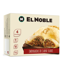Empanadas El Noble Carne x 4 un