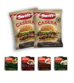 Hamburguesa Swift Tipo Casera x 24u + 4 pate gourmet Swift