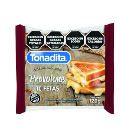 QUESO PROVOLONE EN FETAS X 10 TONADITA