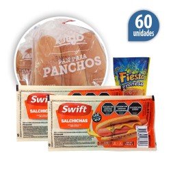 Pancho corto Swift x60u + pan Fargo + 2 aderezos
