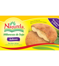 Milanesa de soja rellena Berenjena y Queso (4 unidades)
