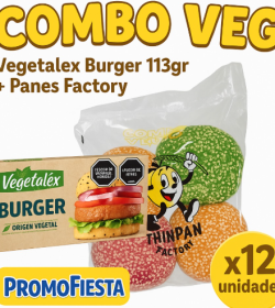12 Burger Vegetalex + 12 Panes veganos Factory