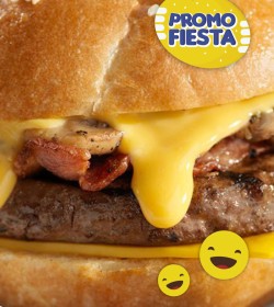 Hamburguesa gigante Finexcor x 160grsx24 + pan +aderezo