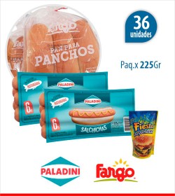 PANCHO CORTO PALADINI X 36U C/PAN FARGO + 1 ADEREZO