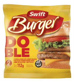 MEDALLON PREMIUM SWIFT DOBLE BURGER 57Grs. X 20 + PAN FARGO + ADEREZO