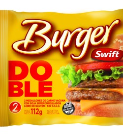 Medallon Swift Doble Burger 56grs (Paquete 4 unidades) (Sin tacc)